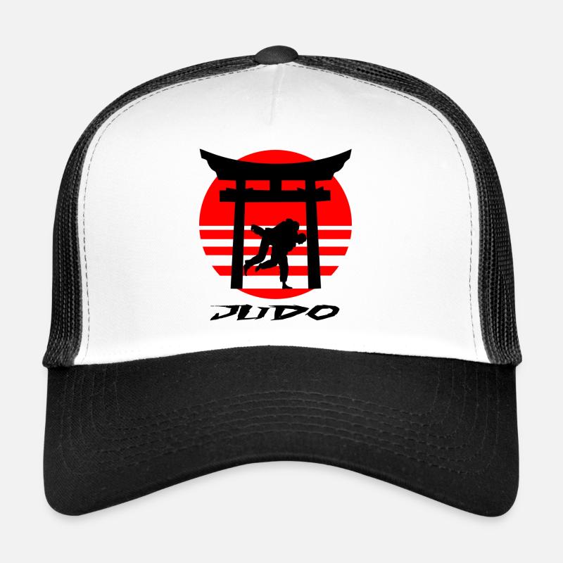 Judo - Casquette trucker  - blanc/noir
