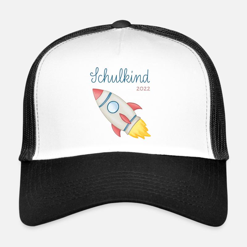 Schoolchild 2022 Rocket - Trucker Cap - white/black