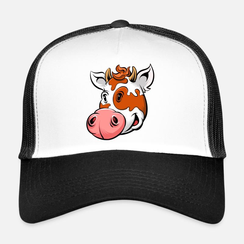 Cartoon Cow Trucker Cap