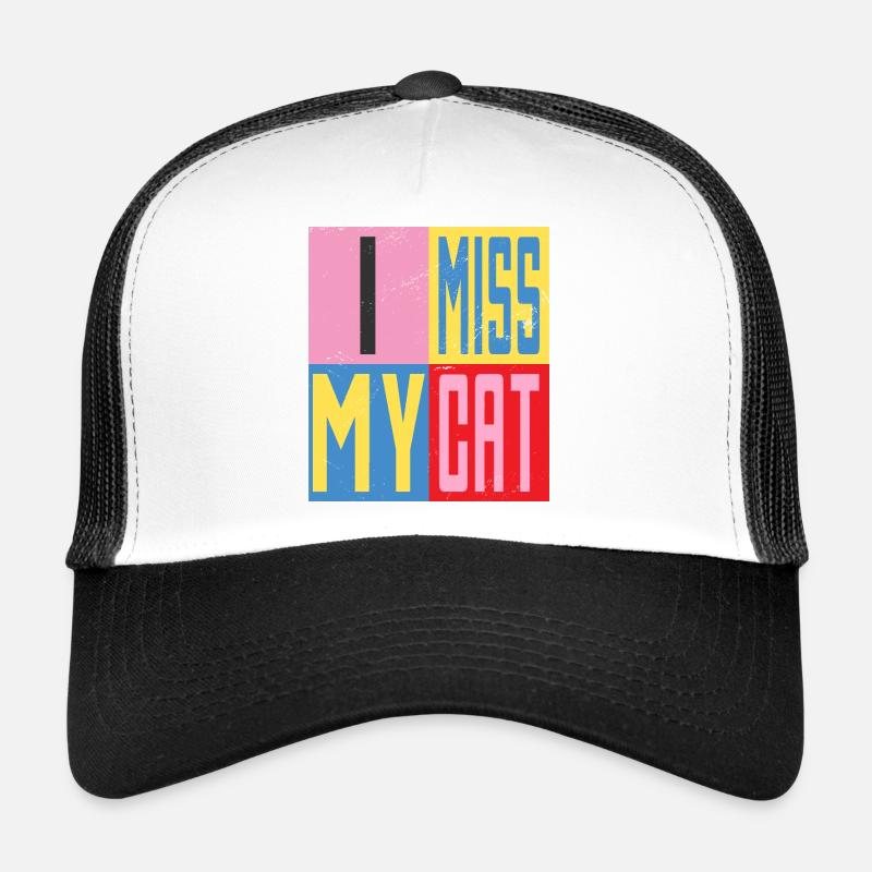 Mon chat me manque Casquette trucker 