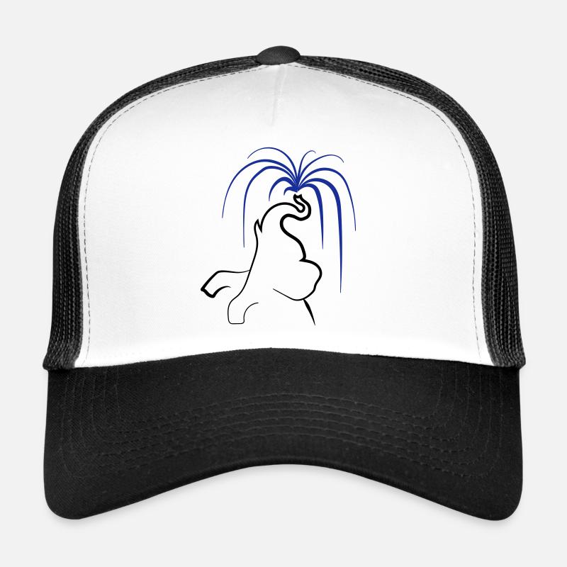 Elephant splashes water from proboscis - Choose color Trucker Cap