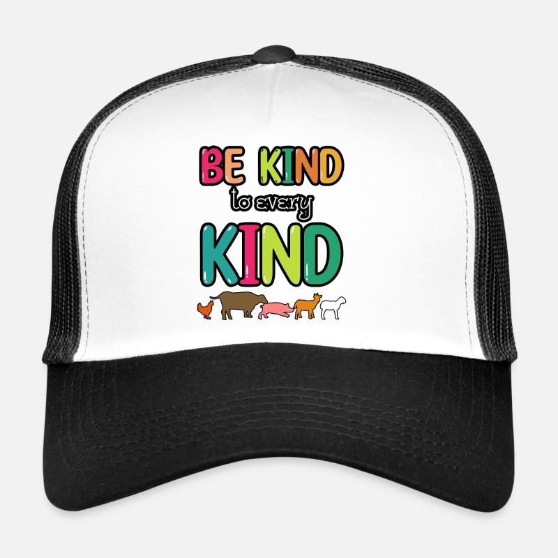 Vegan Vegetarier Freunde Kuh Schwein I Geschenk Trucker Cap