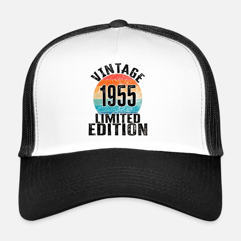 Année de naissance 1955 Vintage Limited Edition Retro Casquette trucker 