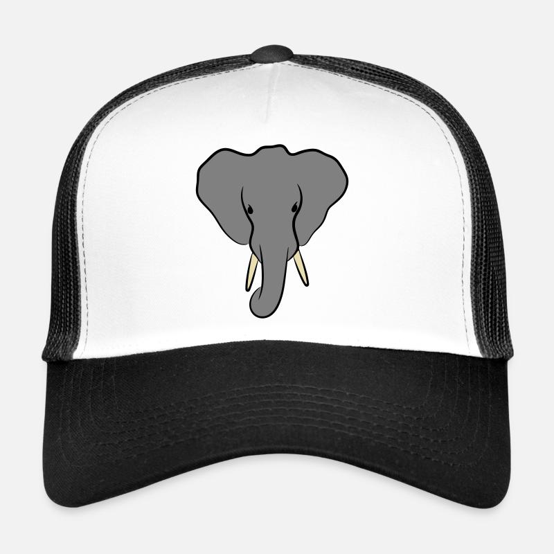 Elephant Head Minimalist Trucker Cap