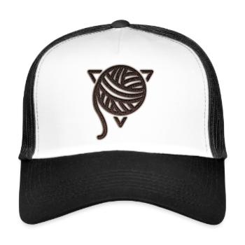 The ball of wool - Burn - Trucker Cap - white/black - Front
