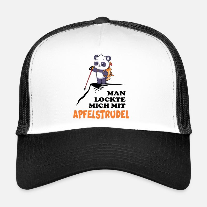 bergwandern via ferrata servus alpin apfelstrudel - Trucker Cap - Weiß/Schwarz