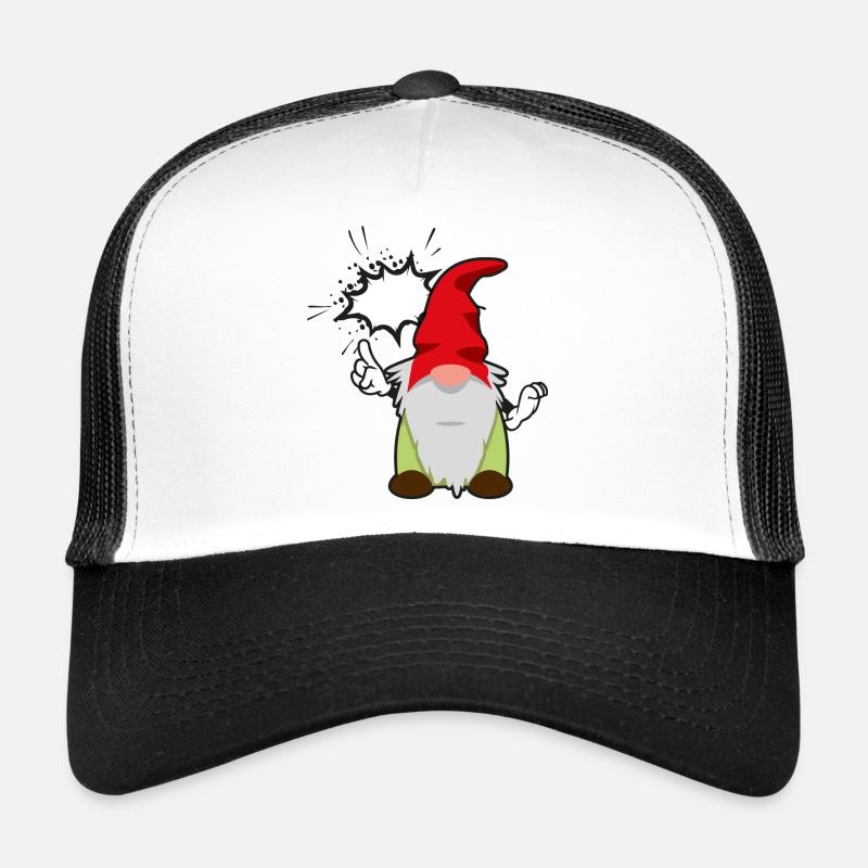 Grummelzwerg Mad - Trucker Cap - Weiß/Schwarz