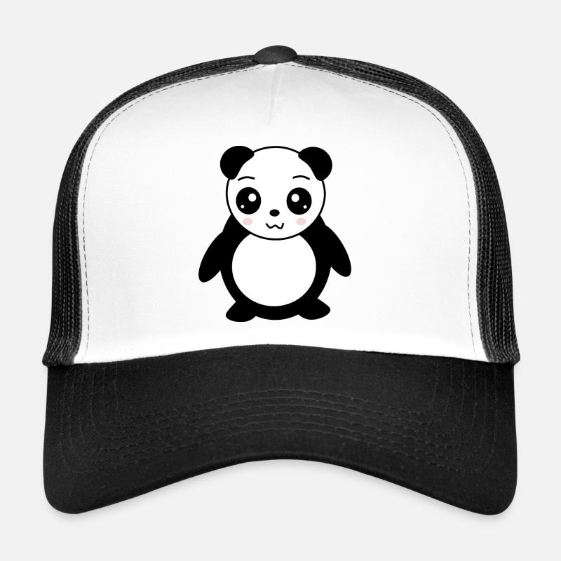 Panda Panda Bear Bear Bear Face Eyes cute Trucker Cap