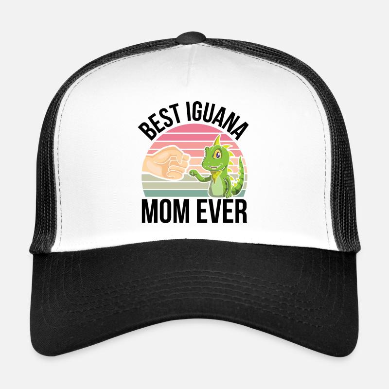 Iguane - Casquette trucker  - blanc/noir