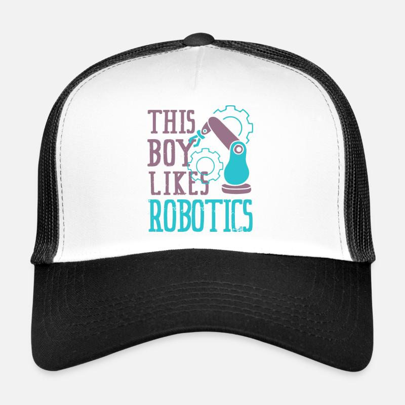 Junge mag Robotik Mechaniker Engineering Robot Trucker Cap