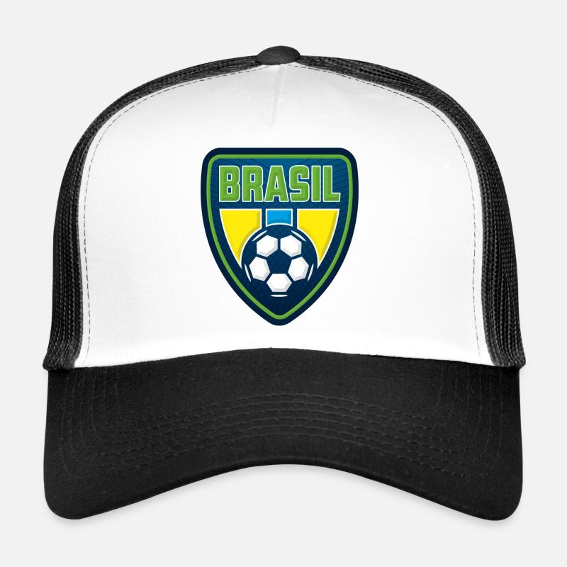 brasil - Trucker Cap - Weiß/Schwarz