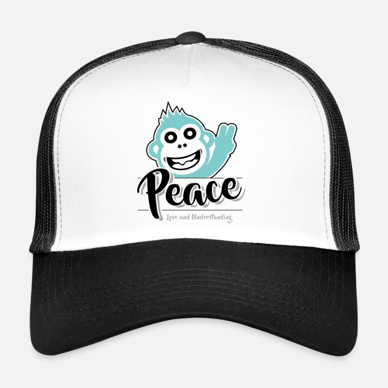 Peace love and understanding Trucker Cap
