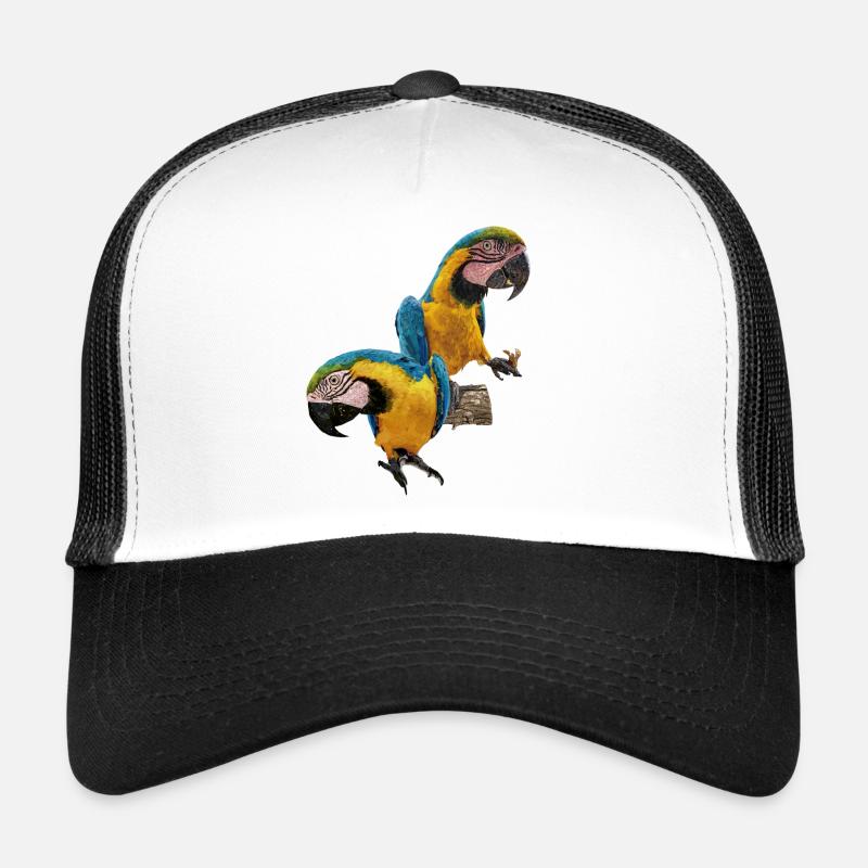 The blue and yellow macaw Trucker Cap