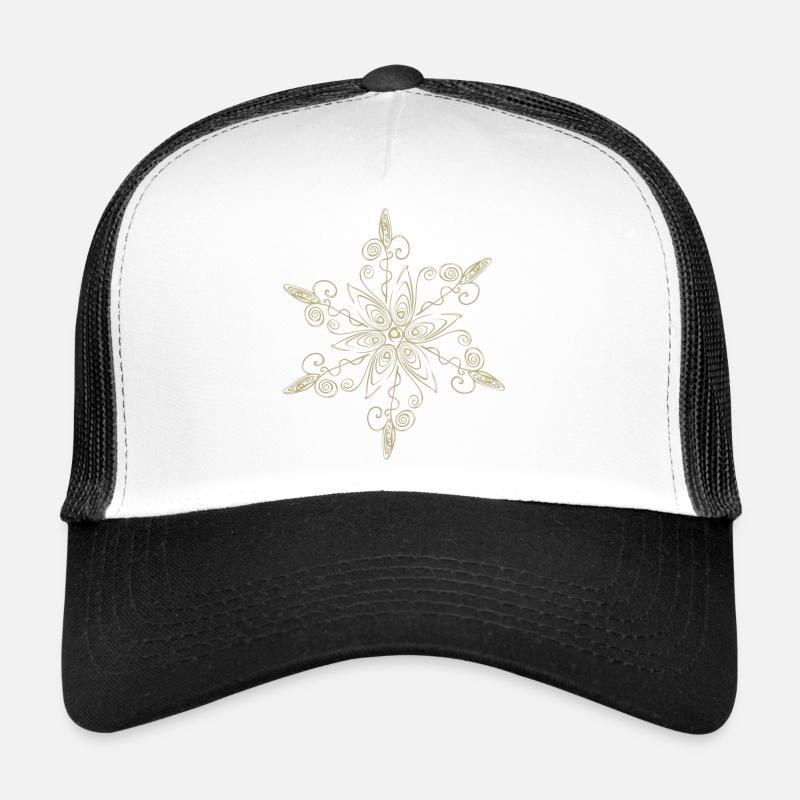 Cristal de glace Snowflake Star Casquette trucker 