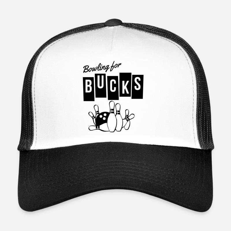 Bowling, Strike, Bowling Trucker Cap