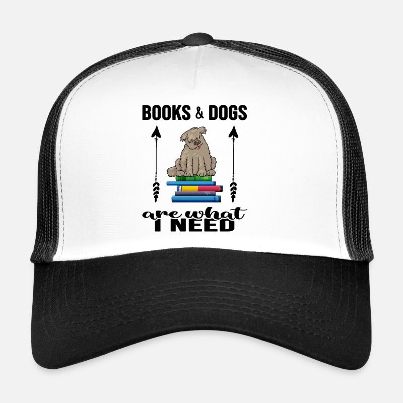 Read reading hour Bookworm likes "books and dogs" Trucker Cap