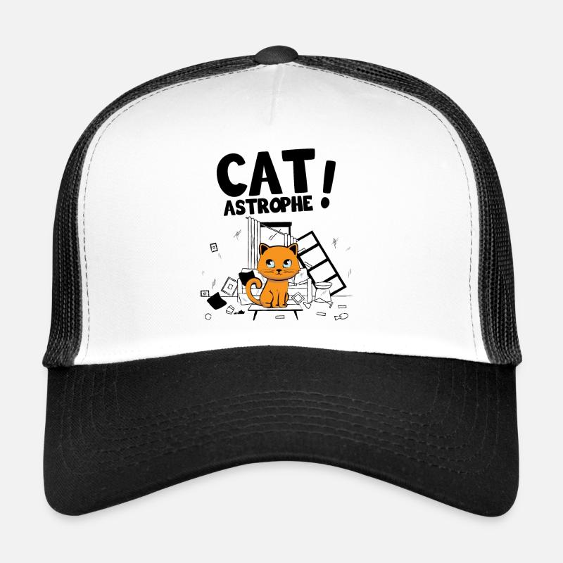 Cat Astrophe ! - Jeu de Mots Chatons Mignons Casquette trucker 