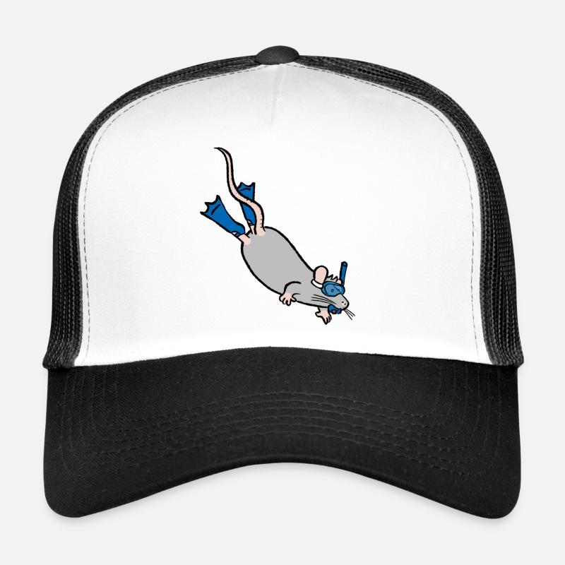 Scuba Colin - Trucker Cap - white/black