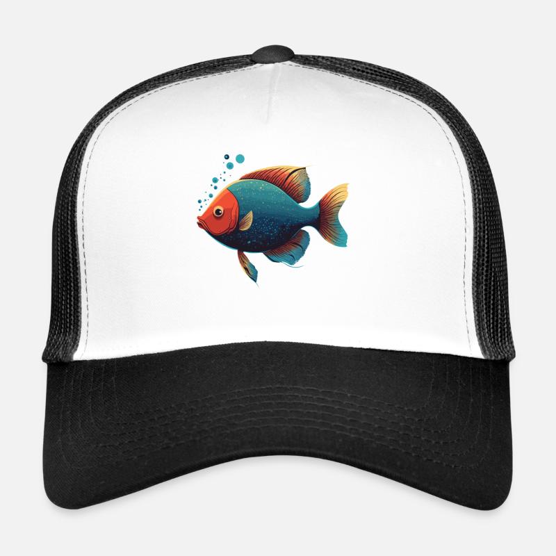 Ocean Fish Trucker Cap