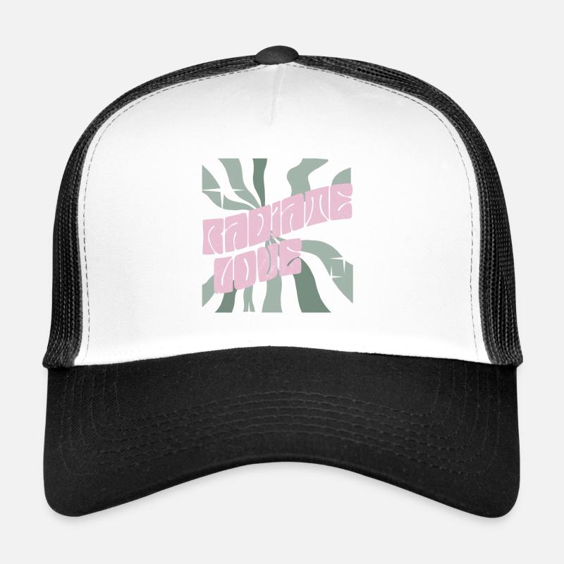 Radiate Love White - Trucker Cap - white/black