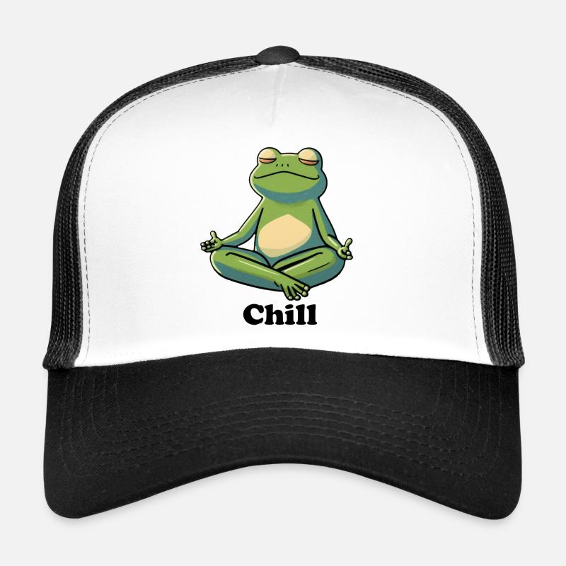 Chilled frog - Trucker Cap - white/black