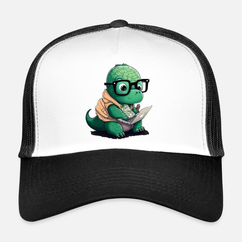 Cute Dino Who Programs Trucker Cap