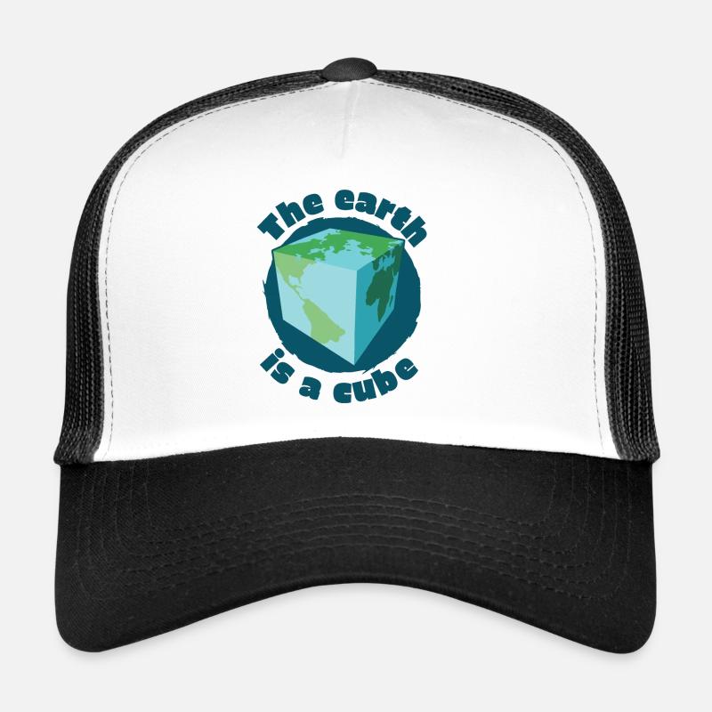 The earth is a cube Trucker Cap