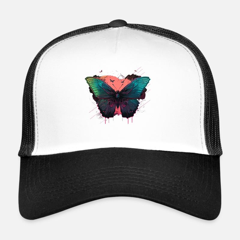 Wunderschöner leuchtender Schmetterling Trucker Cap