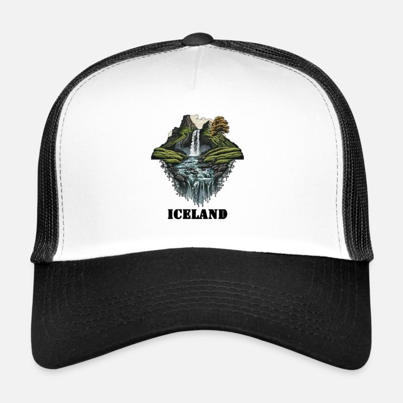 Iceland - Trucker Cap - white/black