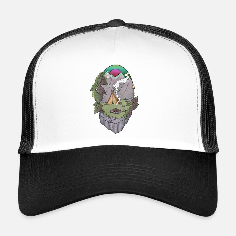 Tent - Trucker Cap - white/black
