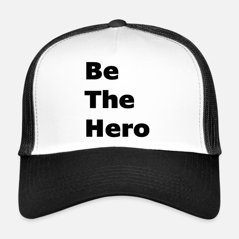 Sei der Held - Trucker Cap - Weiß/Schwarz