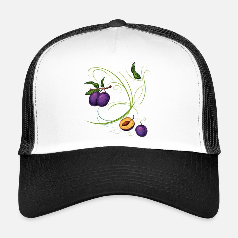 Pflaumen, Obst Trucker Cap