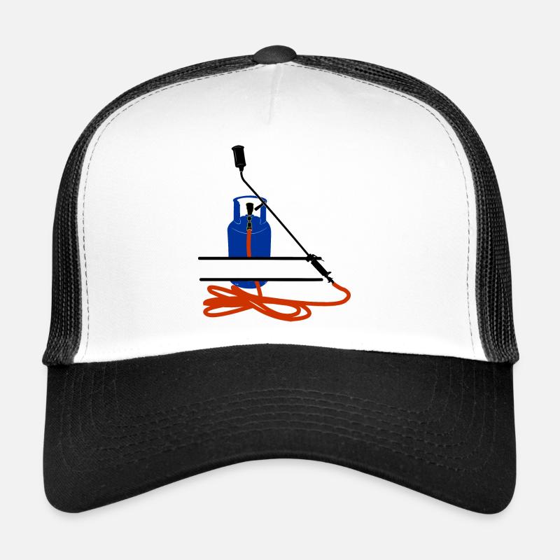 Bouteille de gaz logo Monogram pour entreprise de couvreurs Casquette trucker 