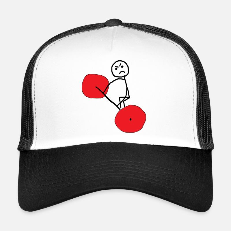 Mave - Casquette trucker  - blanc/noir