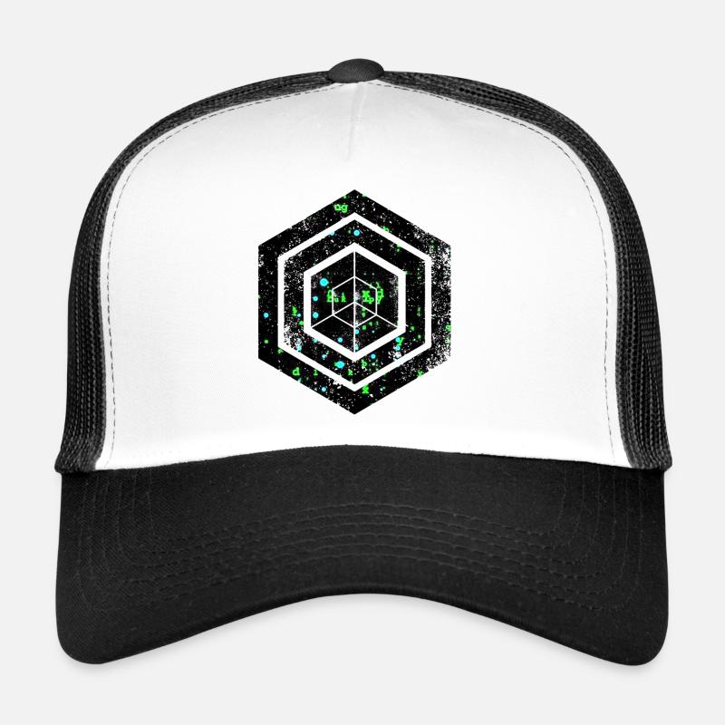 Codage géométrique du programmeur de programmation hexagonale Casquette trucker 