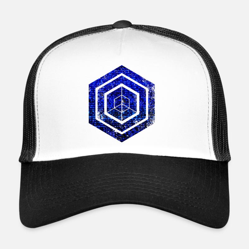 Codage géométrique du programmeur de programmation hexagonale Casquette trucker 