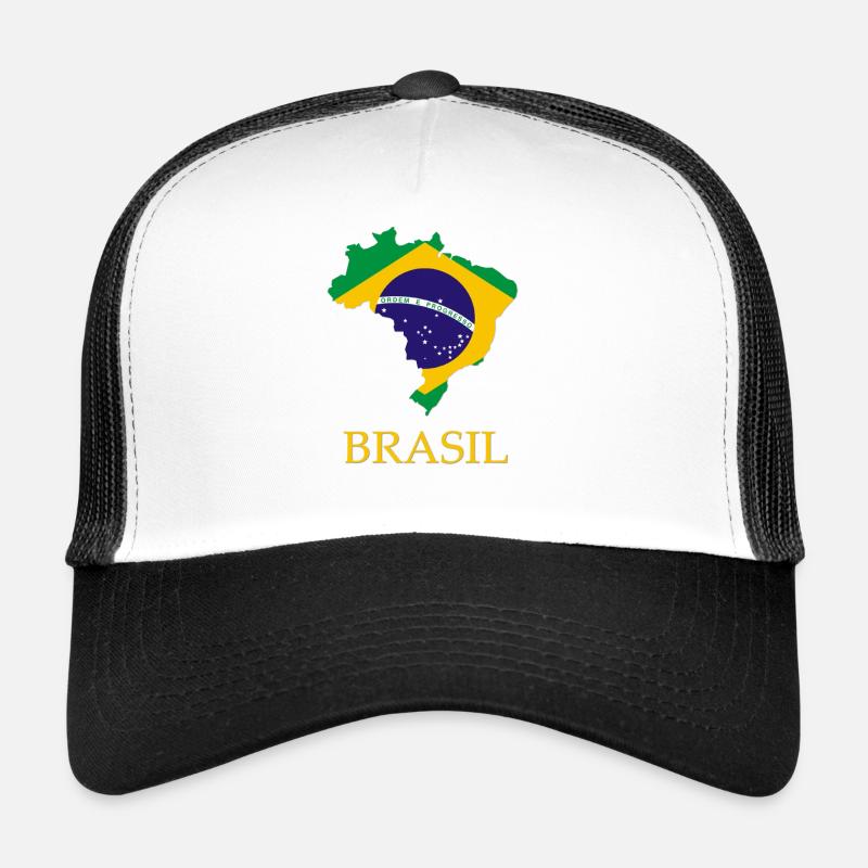 Brasil - Casquette trucker  - blanc/noir