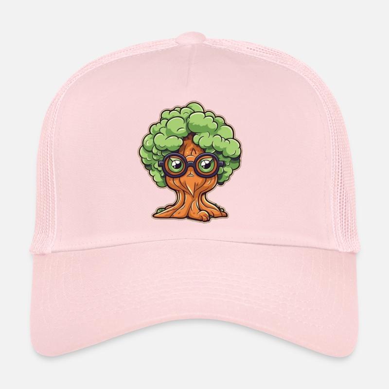Tree with glasses Trucker Cap