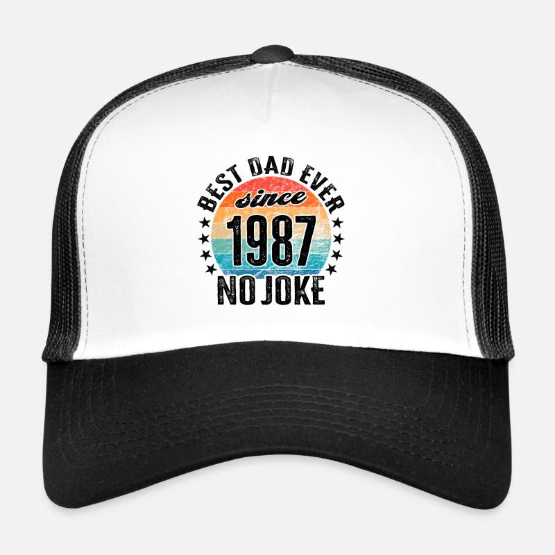 Bester Papa der Welt seit 1987 Vatertag Trucker Cap