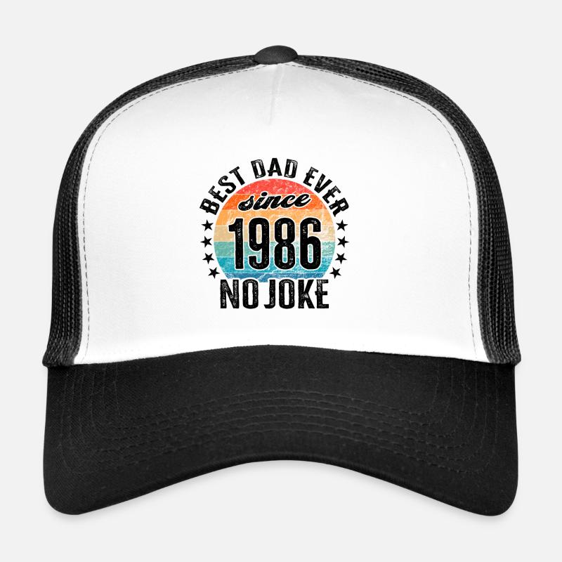 Bester Papa der Welt seit 1986 Vatertag Trucker Cap