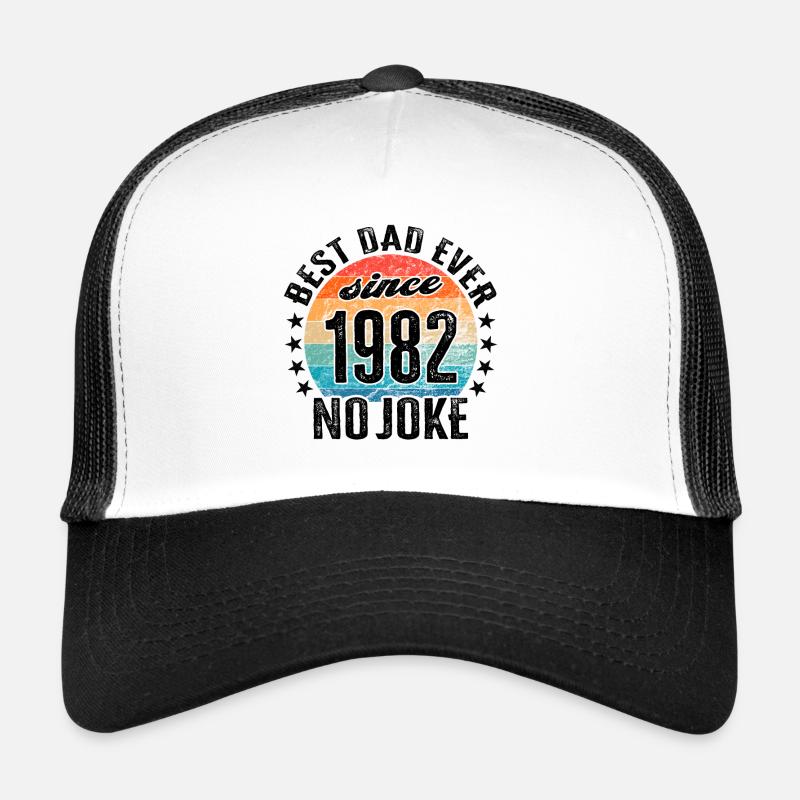 Bester Papa der Welt seit 1982 Vatertag Trucker Cap