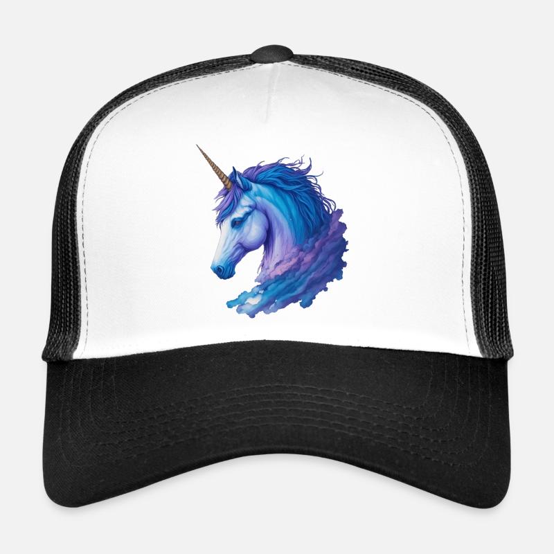 Cloud Unicorn in Blue Tones Trucker Cap