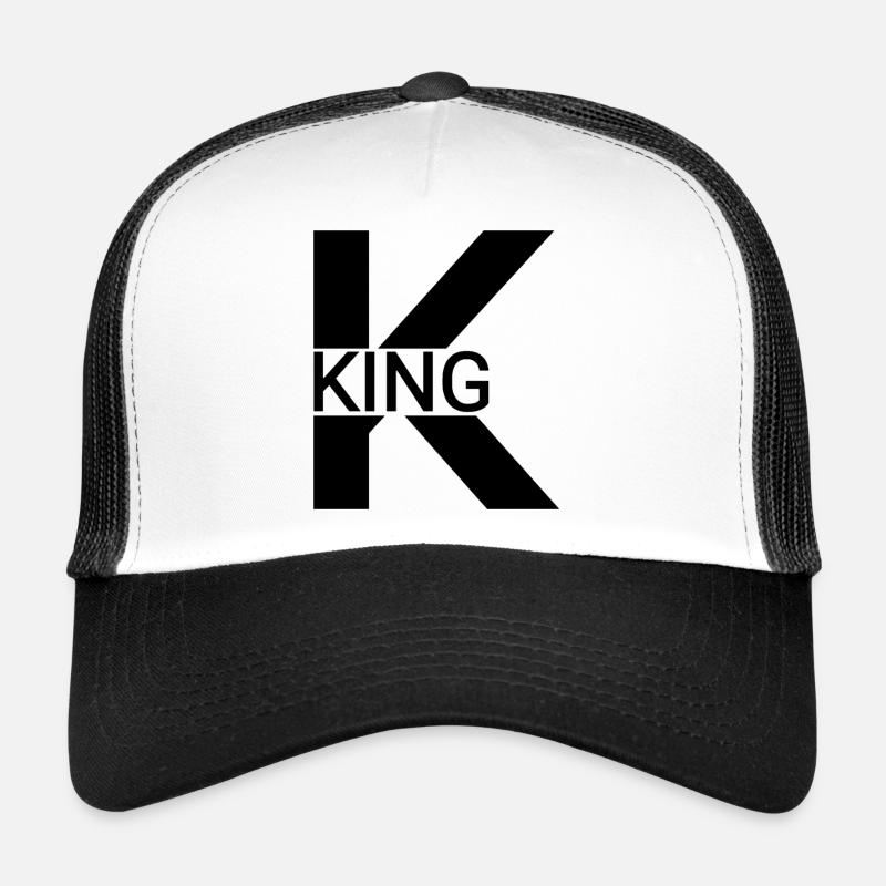 KING - Trucker Cap - Weiß/Schwarz