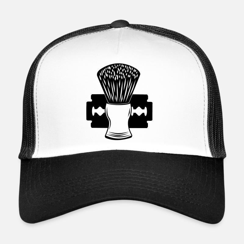 Razor and shaving brush Trucker Cap