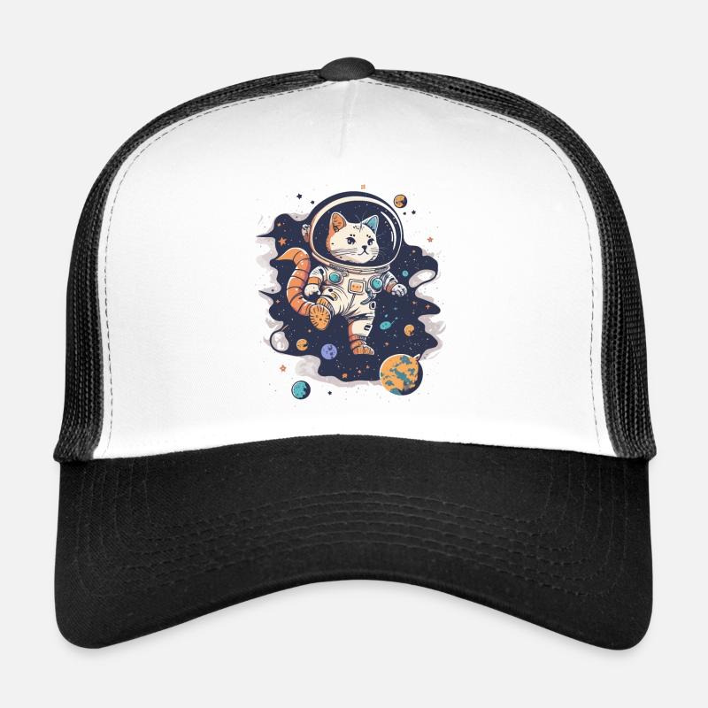 Feline Space Adventurer Trucker Cap