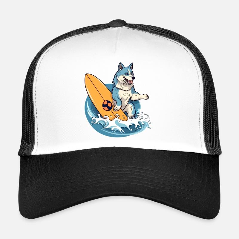 Momo, der Surferwolf Trucker Cap