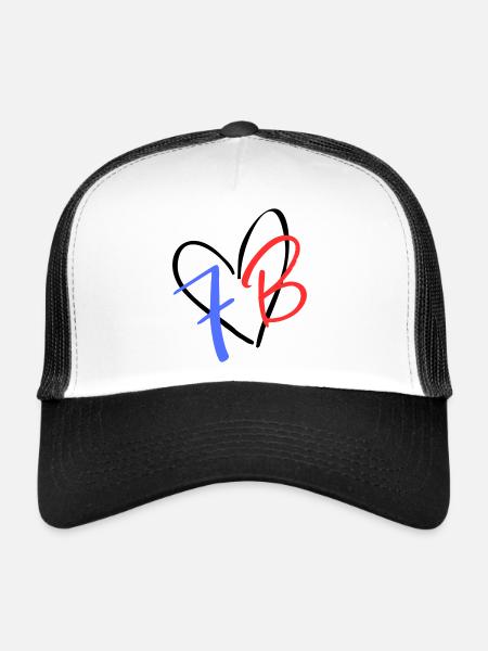7B - Trucker Cap - Weiß/Schwarz