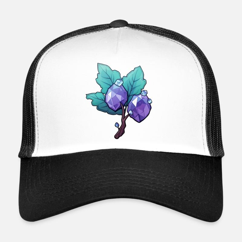 Branch with gemstones - Trucker Cap - white/black