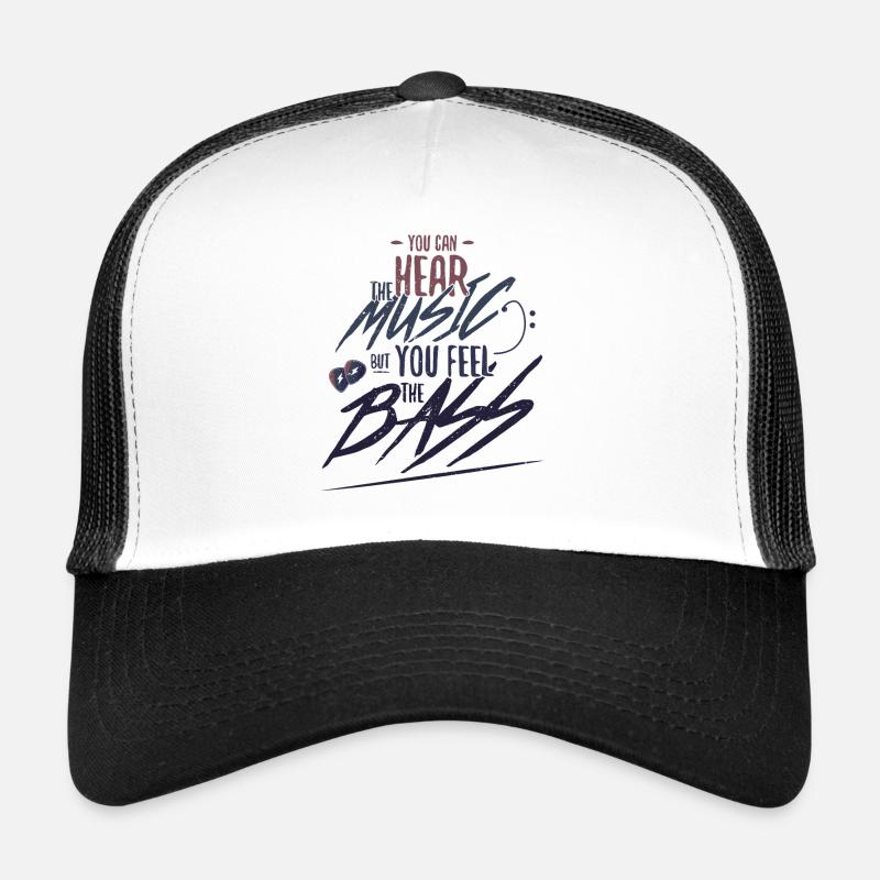 Musicien phrase unique de guitare basse Casquette trucker 