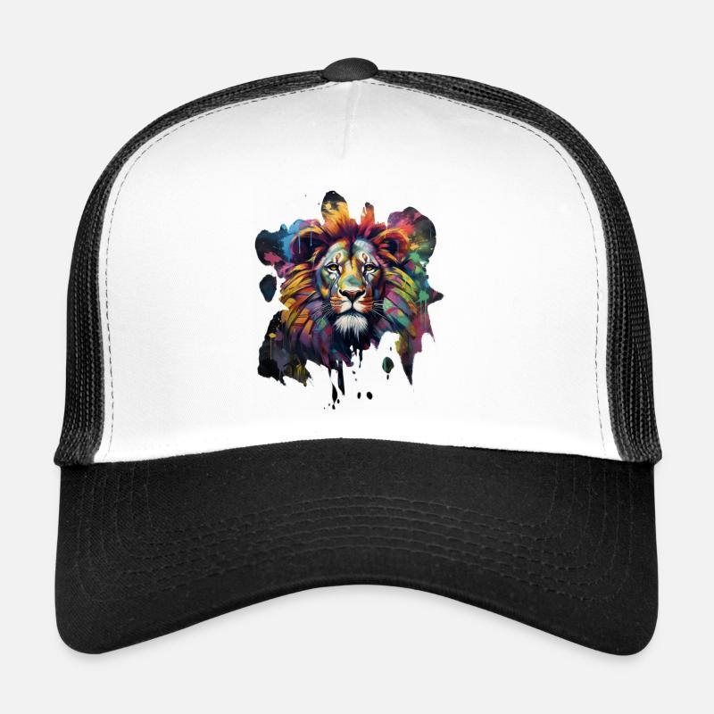 Graffiti style lion Trucker Cap